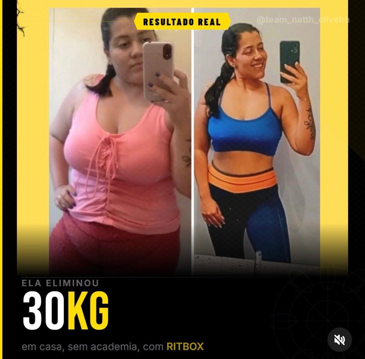 Aluna eliminou 30kg com CASTTHIIIGA